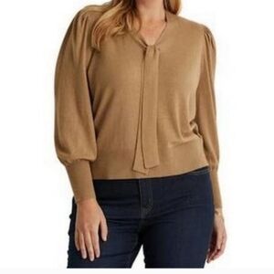 Lauren Ralph Lauren Tan Crop Top